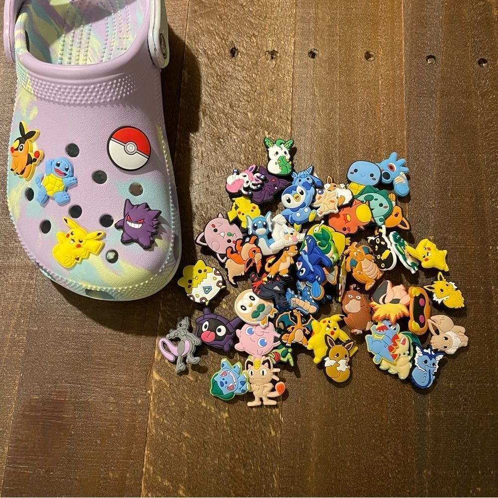 52 piece Assorted Pokémon‎ Crocs Charms